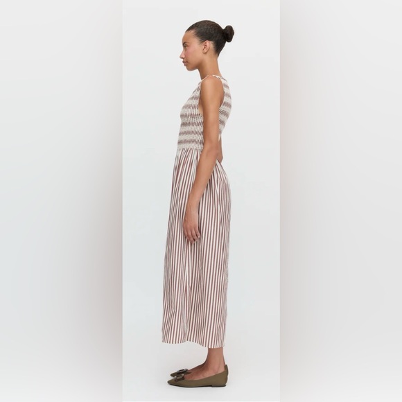 Hill House Cosima Nap Dress in Rust Stripe - Picture 4 of 5
